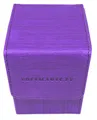 docsmagic.de Premium Magnetic Flip Box (80) Purple + Deck Divider - MTG PKM YGO - Kartenbox Lila