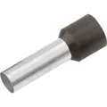 Cimco 187012 Aderendhülse 1.5 mm² Teilisoliert Schwarz 100 St.