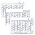 3x Jahreskalender 2026 abwischbar 100x70cm Wandplaner Wandkalender Jahresplaner