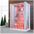 PureHaven Dampfdusche 2in1 Dampfdusche und Infrarotsauna 145x90 cm
