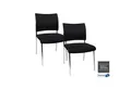 TOPSTAR Besucherstuhl TOPSTAR Besucherstuhl Visit 10 Polster schwarz 2er Pack