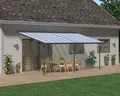 Palram-Canopia Terrassenüberdachung SIERRA 3x6.10 (299x619cm) grau 6mm HKP klar