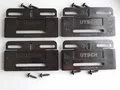 4 x Kennzeichenhalter Rahmenlos Nummernschildhalter für Kfz Simple Fix