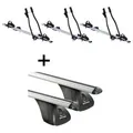 3x Fahrradträger SAGITTAR + Dachträger VDP kompatibel mit für Alfa Romeo Giulietta 5 Türer ab 2010