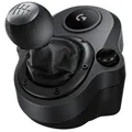 Logitech G Driving Force Schalthebel, 6 Gänge mit H-Schema, Schaltknauf, Schwarz