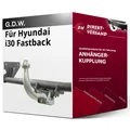 Für Hyundai i30 FB Typ PDE / PDEN (G.D.W.) Anhängerkupplung horizontal abnehmbar