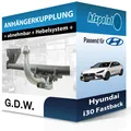 Für Hyundai i30 Fastback 09.2018-05.2024 G.D.W. Anhängerkupplung abnehmbar neu