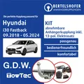 Für HYUNDAI i30 Fastback Typ PDE / PDEN 18-24 AHK abn +13pol spez E-Satz TOP