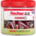 fischer Dübel DUOPOWER 6x30, wiederverschließbare Dose, hellgrau