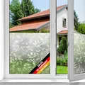d-c-fix Fensterfolie Damast - 45 cm x 2 m – selbstklebende Sichtschutzfolie mit modernem Muster für Glasflächen – selbsthaftend, blickdicht, dekorativ