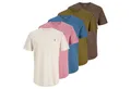Jack & Jones T-Shirt Herren T-Shirt 5er Pack Baumwolle (Packung, 5er Pack)