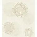Rasch Vliestapete Tapetenwechsel II, floral, (1 St), mit Kreisen beige