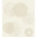 Rasch Vliestapete Tapetenwechsel II 651720 Kreise Creme-Gold 10,05 x 0,53 m