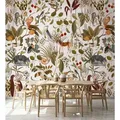 Marburg Fototapete Virginie, glatt, matt, moderne Tapete für Wohnzimmer Schlafzimmer Küche grün|weiß 2,65 m x 3,4 m