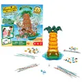 MATTEL GAMES SOS Affenalarm Schaukelpalmenparty - Jubiläums-Sonderedition, mit 3 neuen Dschungeltieren und besonderem Schwierigkeitsgrad durch wackelnde Palme, HTW65 [Französische Version]