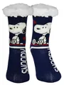 United Labels The Peanuts Snoopy Hüttensocken - Haussocken für Damen Kuschelsocken Flauschige Wintersocken warme Frauen Socken Blau (DE/NL/SE/PL, Numerisch, 39, 42, Regular, Regular)