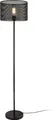 Stehleuchte 'Arensburg' 153cm Stehlampe Standleuchte Stand Lampe Metall Schwarz 1x E27 60W