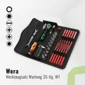 Wera Werkzeugsatz Wartung 35-tlg. W1 Werkzeugset in Schwarz
