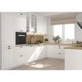 Feldmann-Wohnen Winkelküche, Weiß, Weiß, Metall, U-Form,Rechteckig, 330x243x306 cm, Küchen, Eckküchen, Eckküchen ohne Geräte
