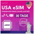 USA eSIM | TMobile Netz | Unbegrenzte Daten, Anrufe & Texte in den USA | eSIM...