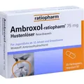 AMBROXOL-ratiopharm 75 mg Hustenlöser Retardkaps. 20 St. PZN 00680934
