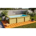 KARIBU Pool "Triton", BxHxL: 303 x 69 x 160 cm - braun