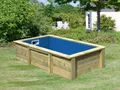 KARIBU Naturbelassen 4x2 Meter Holzpool Triton, Kesseldruckimprägniert Fichte, Rundpool Gartenpool, Einbaupool Schwimmbecken, Massivholz