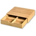 Kesper Aufbewahrungsbox, Natur, Holz, Bambus, 4 Fächer, 34x8x31 cm, Fsc, Spielzeug, Spielzeugkisten