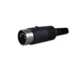 Blanko DIN-Stecker 5-pol. Diodenstecker (DIN-Norm) mit Knickschutz