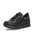 Remonte Damen Low-Top Sneaker D0700, Frauen Halbschuhe,lose Einlage,wasserabweisend,remonteTEX,Freizeit,sportlich,straßenschuhe,schwarz (00),39 EU