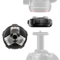 Manfrotto XCHANGE Base, Schnellwechsel‑Basis, Universales 3/8"‑Gewinde, bis 20 Kg, Kompatibel mit XCHANGE Platte und XCHANGE‑Köpfen, für Foto & Video