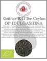 Lerbs & Hagedorn, Grüner Tee Bio Ceylon OP Idulgashina |Süßlich Frisch 1kg (ca. 81 Liter) Orange Pekoe