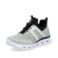 Rieker Damen Low-Top Sneaker M6061, Frauen Halbschuhe,Freizeitschuhe,Laufschuhe,straßenschuhe,Strassenschuhe,grün Kombi (52),42 EU / 8 UK