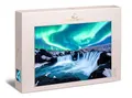 Ulmer Puzzleschmiede - Puzzle „Die Elemente des Nordens“ - Beeindruckendes 2000 Teile Natur-Puzzle – Am Godafoss-Wasserfall in Island treffen Polarlichter auf rauhe Felsen und eisiges Wasser