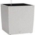 Lechuza® Pflanzgefäß Cube Cottage 40 cm x 40 cm x 40 cm Lichtgrau