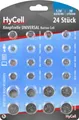 HyCell 24x Knopfzellen-Sparset, CR2032, CR2025, CR2016, ideal für Autoschlüssel und Spielzeug