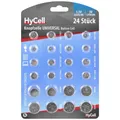 24er Multipack HyCell Knopfzellen-Set je 2x AG 1, AG 3, AG 4, AG 5, AG 8, AG 10,