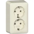 Gira 2F-SCHUKO-STECKD.+MONTAGEPL.RW / GIRA 478013 AP 478013