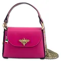 Florence Umhängetasche Biene Damen Handtasche Echtleder fuchsia OTF817P