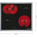 Bosch Hausgeräte Serie 4 PKN645BA2E (58.30 cm, Glaskeramik Kochfeld) (PKN645BA2E)