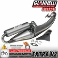 31639P2 Schalldämpfer Giannelli Genehmigt Extra V2 Aprilia Scarab 50 1996/2001
