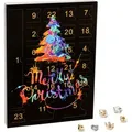 VALIOSA Mode-Schmuck Adventskalender mit 1 Kette, 3 Armbänder, 20 Charms, das besondere Geschenk für Mädchen, Frauen & beste Freundin, schwarz, ... - Schwarz