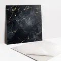 Selbstklebende PVC-Fliesen Wand- und Bodenpaneel Marmor Mit Gold
