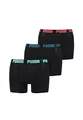 PUMA Herren Cat Boxer Shorts Everyday Unterhose Pant Unterwäsche 3 er Pack, Farbe:239 - Tripple Black, Bekleidungsgröße:L
