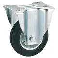 Dörner + Helmer Vollgummi-Bockrolle, 100mm, 70kg Tragkraft