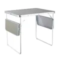 Campingtisch klappbar mit Ablagen Klapptisch faltbar Gartentisch Falttisch Tisch