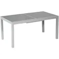 MERXX Tisch, mit Sicherheitsglas-Tischplatte, BxHxT: 120 x 75 x 90 cm - grau