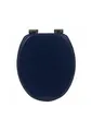 sanicomfort WC-Sitz FINE Blau – MDF Toilettensitz mit Absenkautomatik | Softclose WC Deckel universell passend | stabil, pflegeleicht & komfortabel