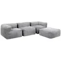 icon Sitzsack-Sofa, Grau, Textil, 4-Sitzer, 390x68x100 cm, Oeko-Tex® Standard 100, Wohnzimmer, Hocker, Sitzsäcke, XXL Sitzsäcke