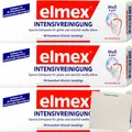 Elmex Zahnpasta Intensivreinigung Weiß und Glatt 3er Pack 3x50ml Packung